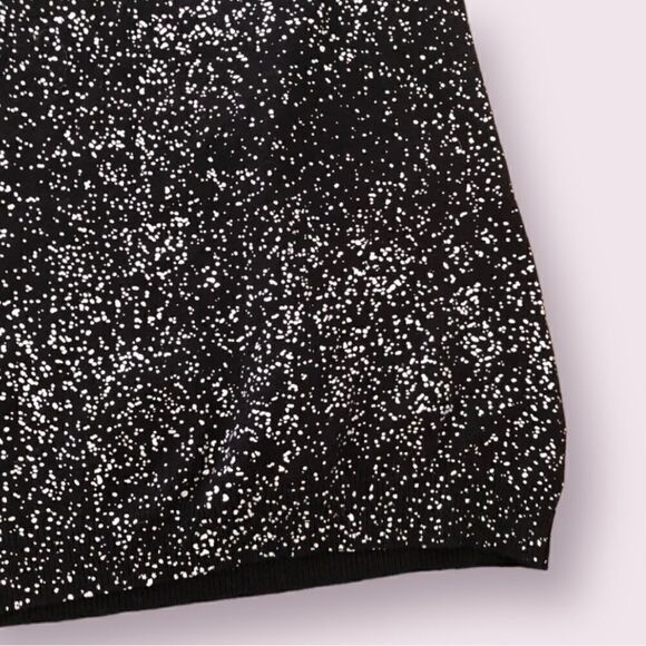 (3/$15) Calvin Klein Black Silver Ribbed Neck Tank Top - Picture 3 of 5